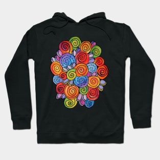 Rainbow Explosion Shells Hoodie